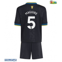 Manchester United Harry Maguire #5 Tredjedraktsett Barn 2025-26 Kortermet (+ Korte bukser)